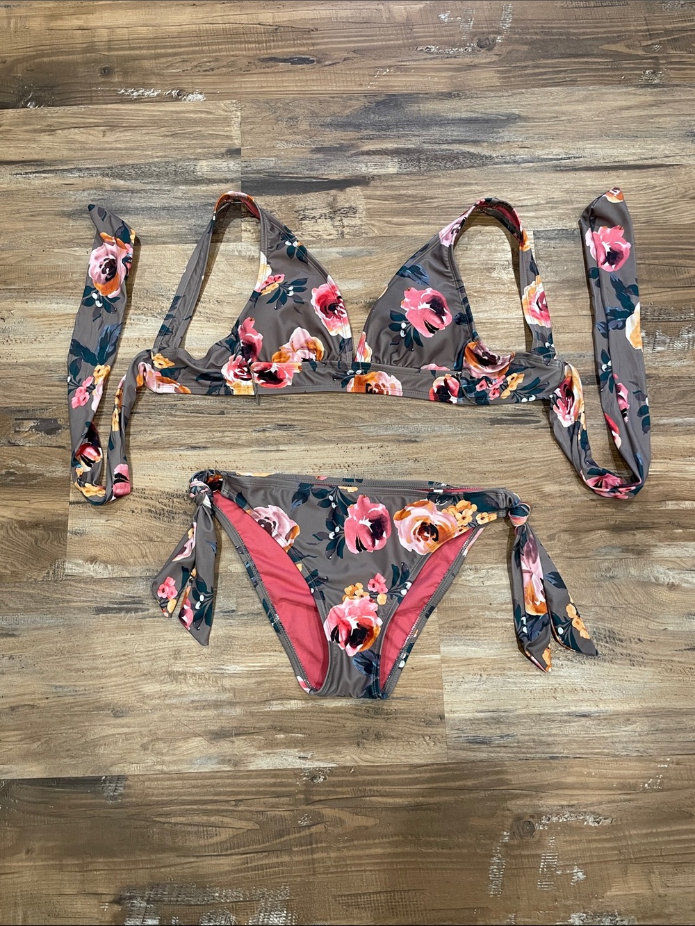 Shade Shore Floral Tie-Side Bikini Set